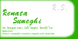 renata sumeghi business card